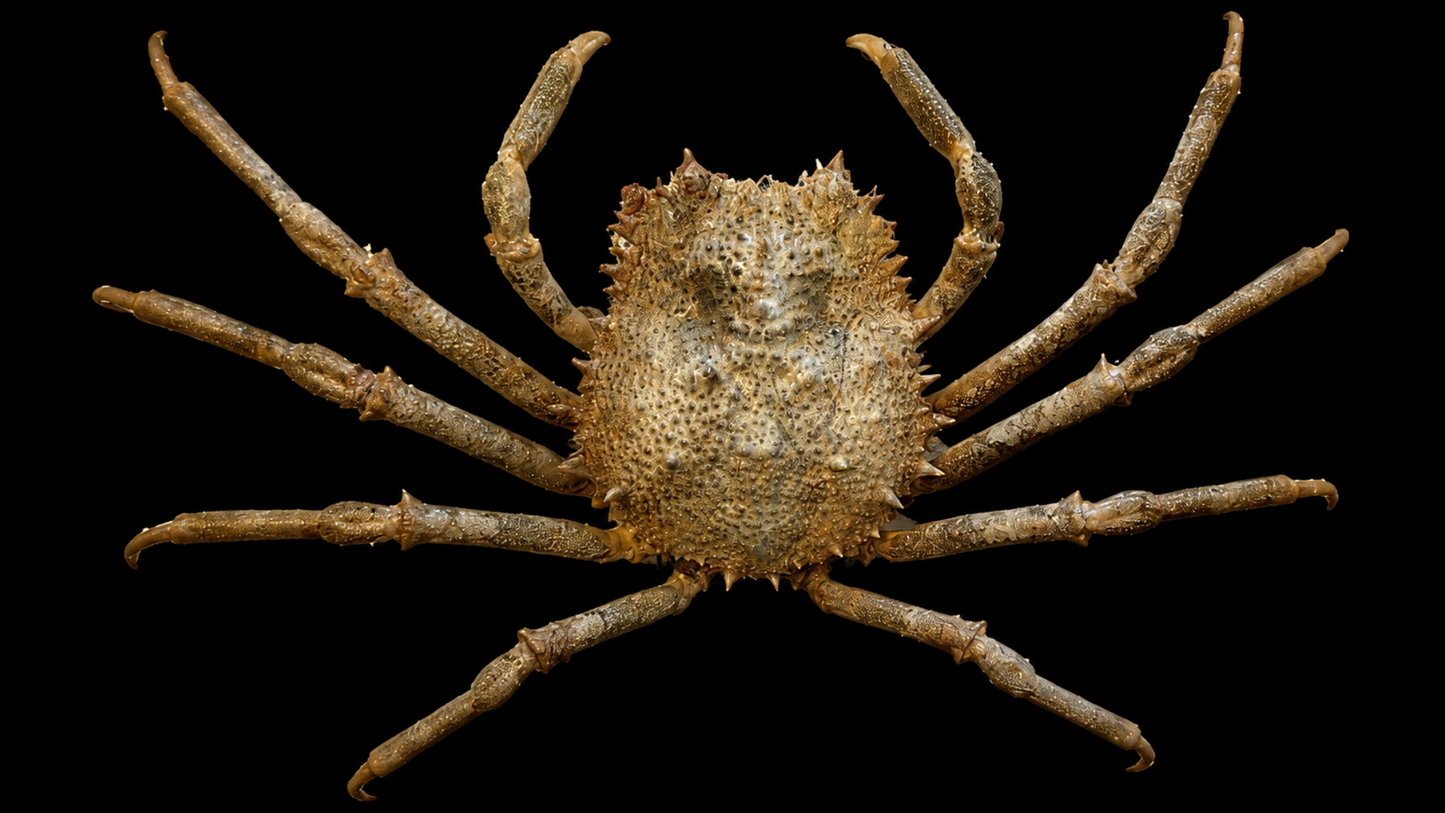 Lesser Spider Crab (Maja crispata) | Preserved Crab Specimen | Real Marine Crab