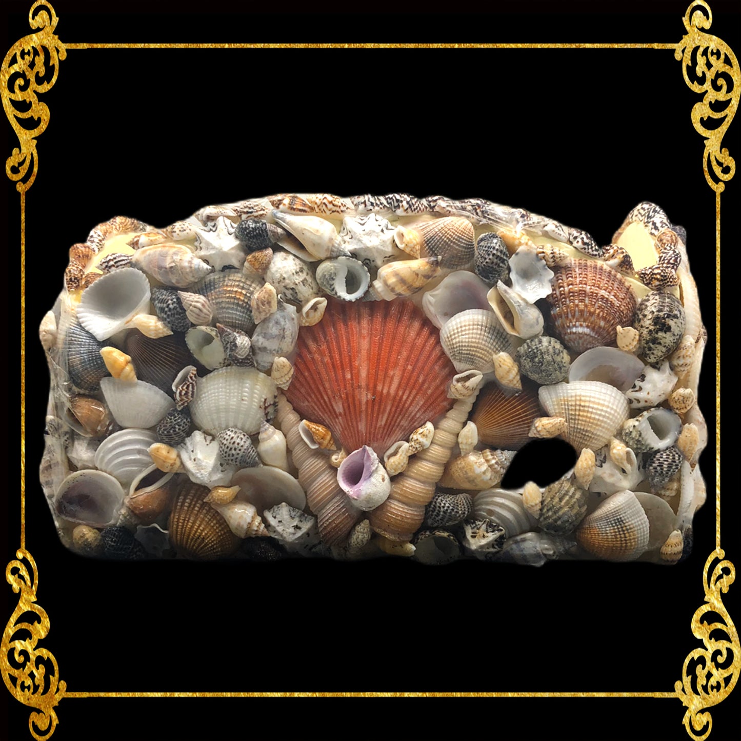 Seashell Phone or Remote Holder Design 2