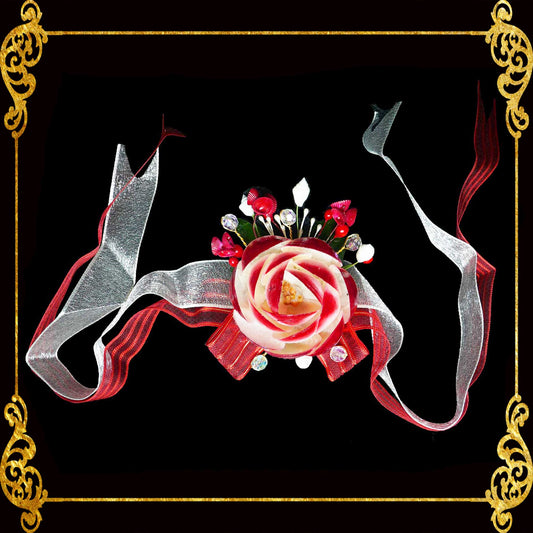 Seashell Flower π Brooch Made Of Real Striate Beach Clam Shells π