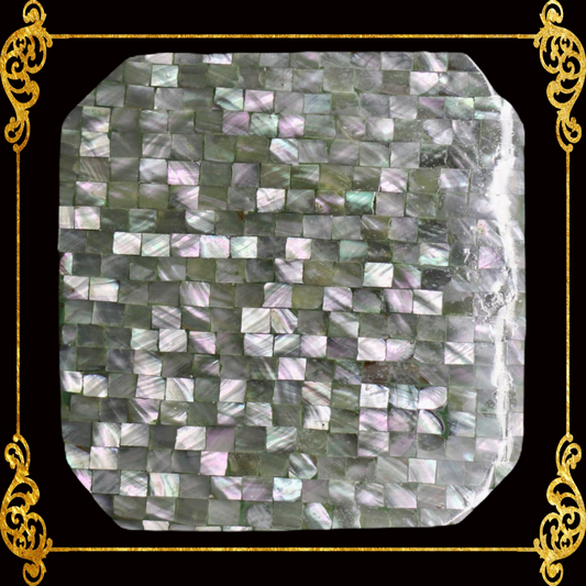 Coaster Made of Capiz Shells Design 1