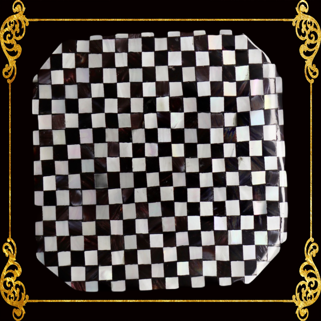 Coaster Made of Capiz Shells Design 1