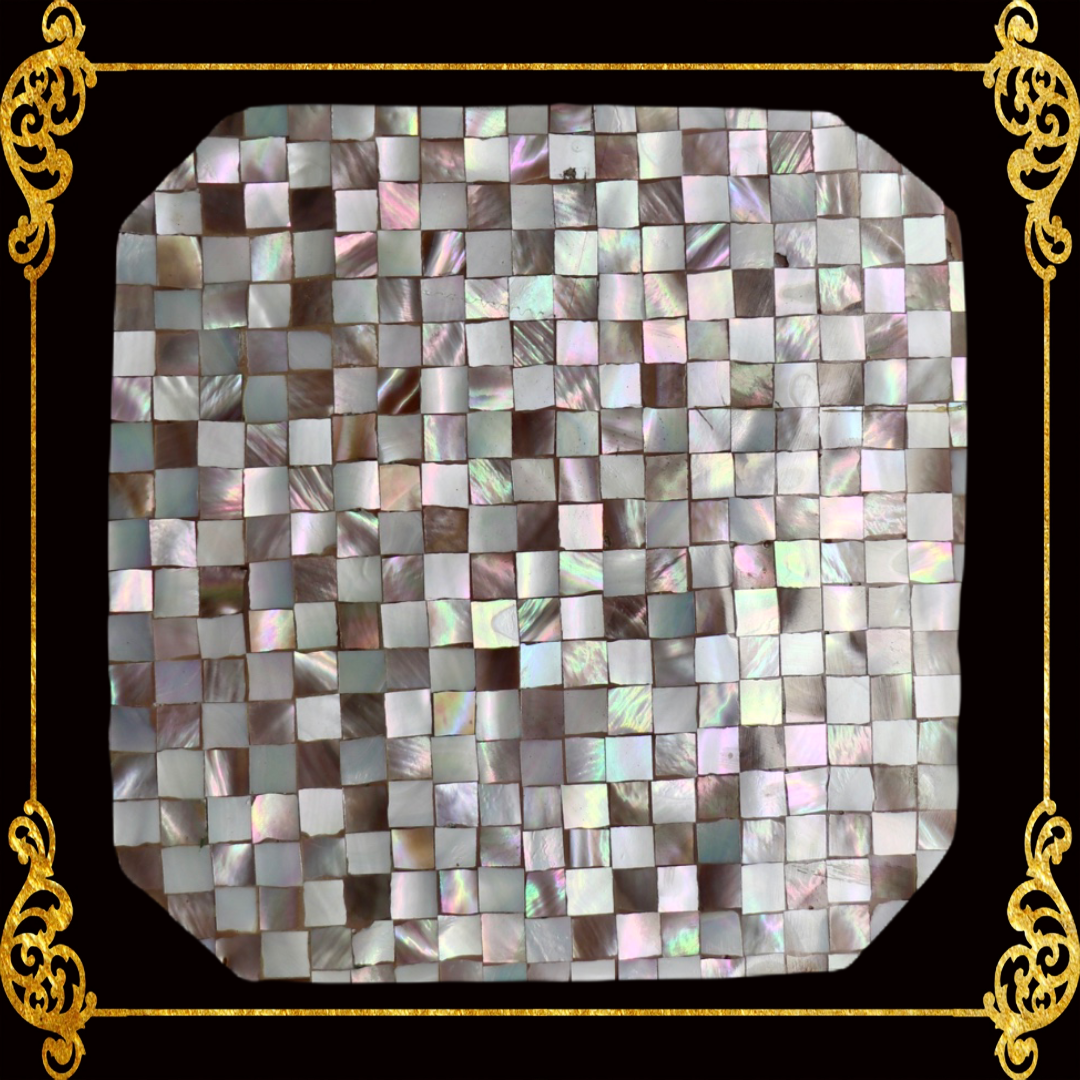 Coaster Made of Capiz Shells Design 1