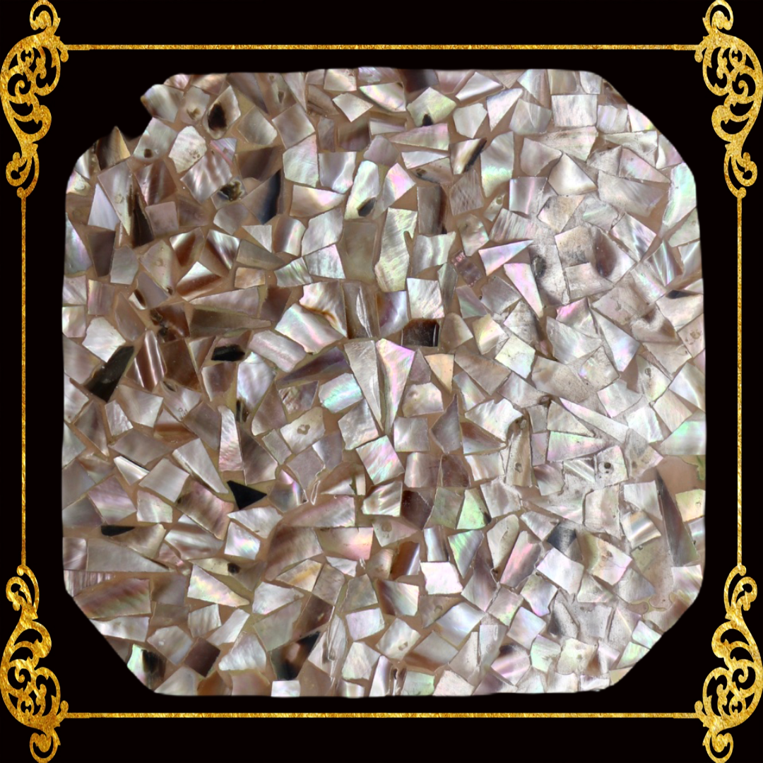Coaster Made of Capiz Shells Design 1