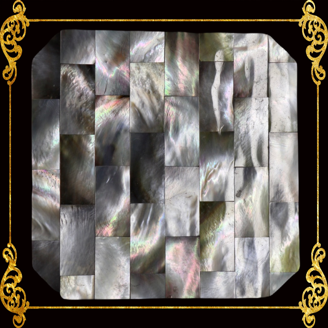 Coaster Made of Capiz Shells Design 1