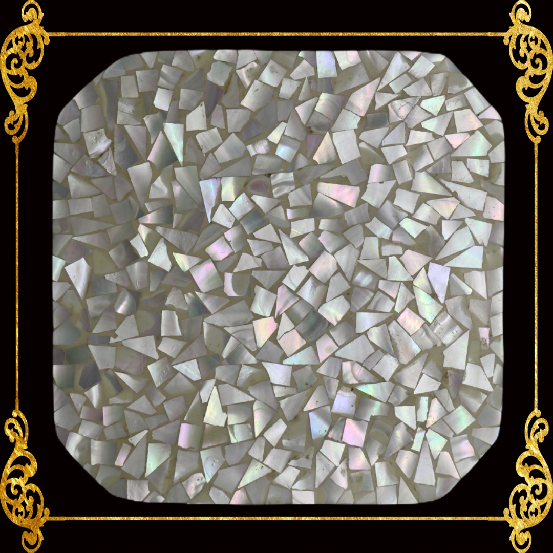 Coaster Made of Capiz Shells Design 1