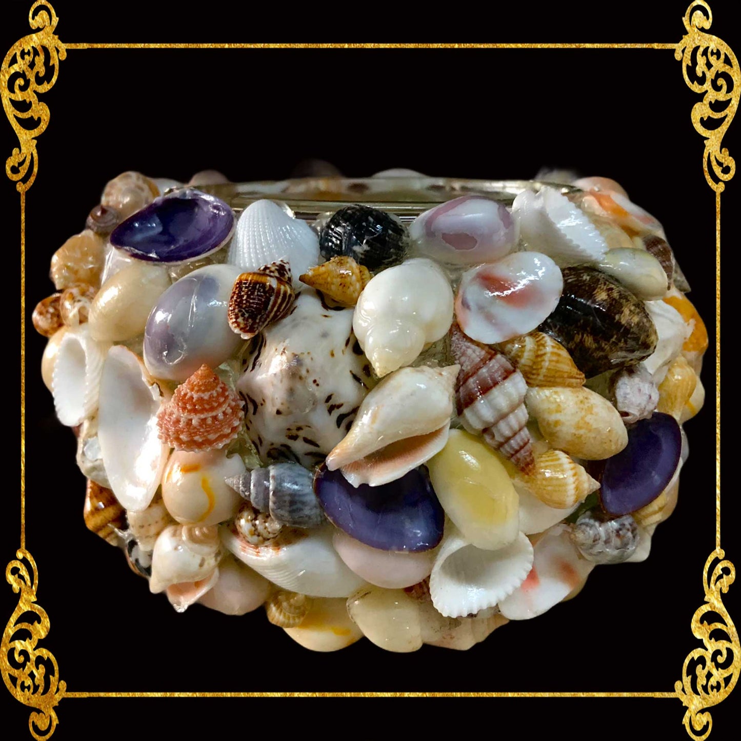 Tealight Glass Holder | Assorted Shells | Small