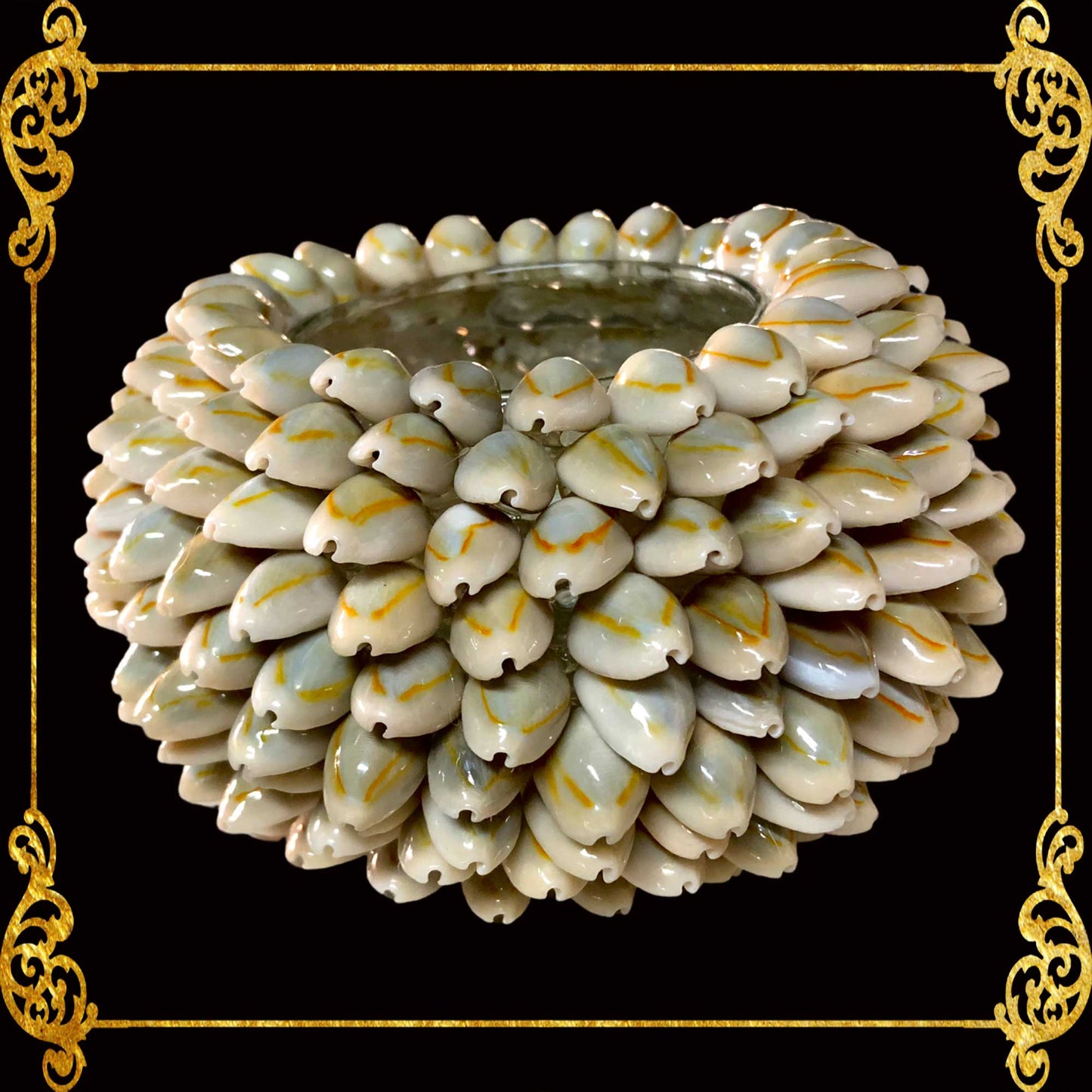 Tealight Glass Holder | Sigay Natural | Wreath