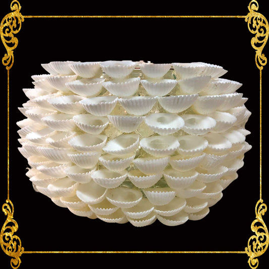 Tealight Glass Holder | Clamrose Wreath | Medium