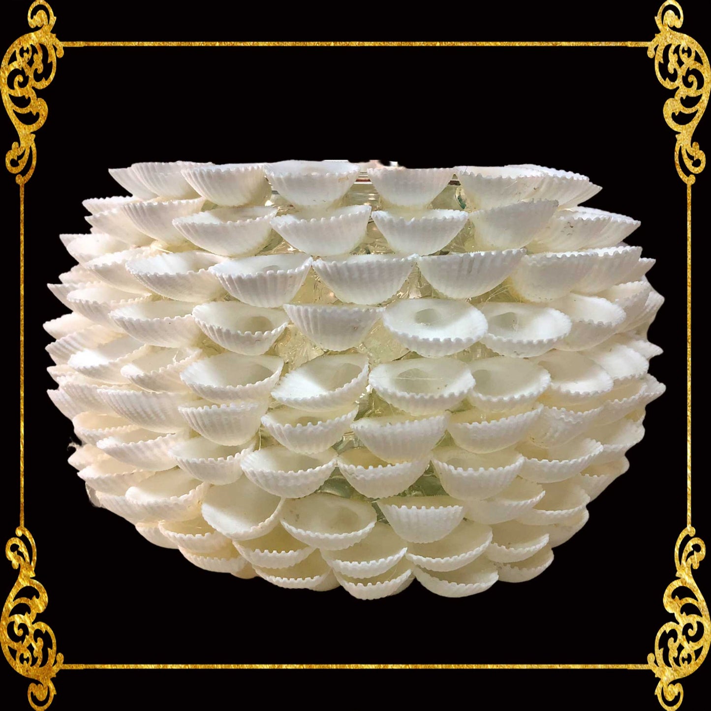Tealight Glass Holder | Clamrose Wreath | Large