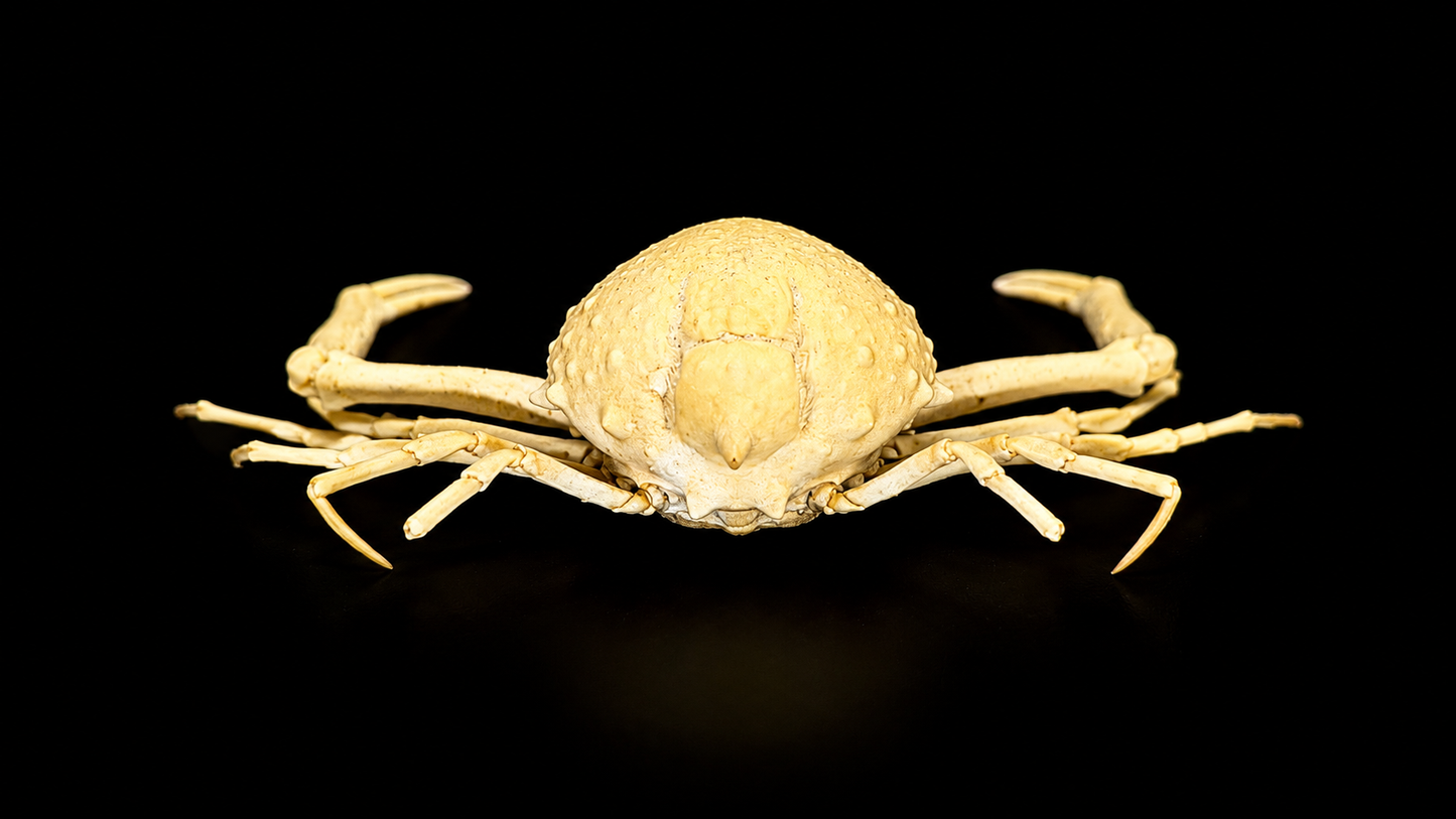 Box Crab (Randallia eburnea) | Preserved Crab Specimen | Real Marine Crab