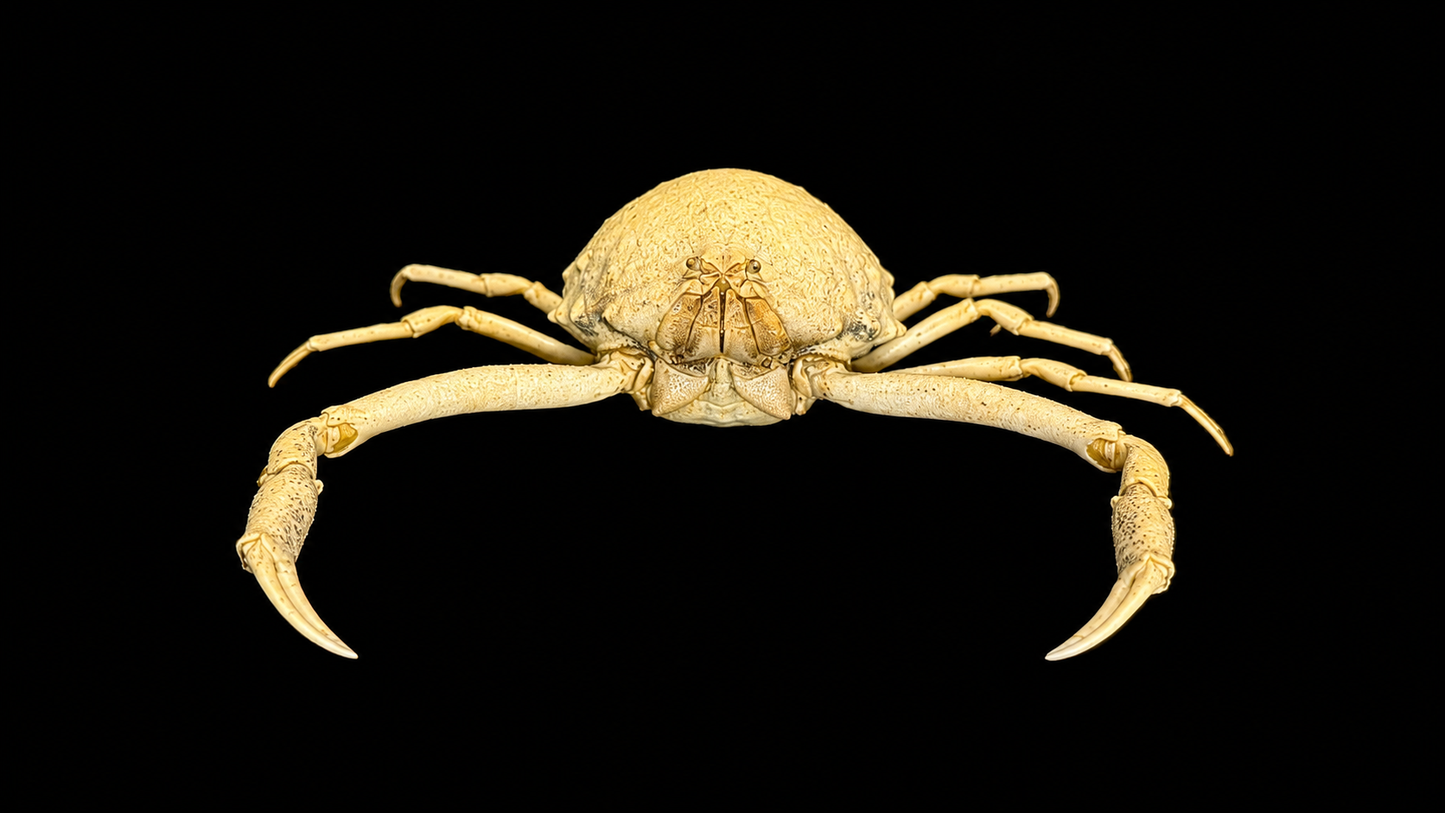 Box Crab (Randallia eburnea) | Preserved Crab Specimen | Real Marine Crab