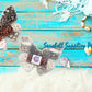 Seashell Bead Set in Butterfly Shape Plastic Organizer