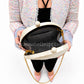 Kabibe Mother of Pearl Shell Clutch Bag with Gold Chain