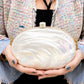 Kabibe Mother of Pearl Shell Clutch Bag with Gold Chain