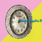 Seashell Oval Wall Clock