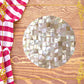 Coaster Made of Capiz Shells Design