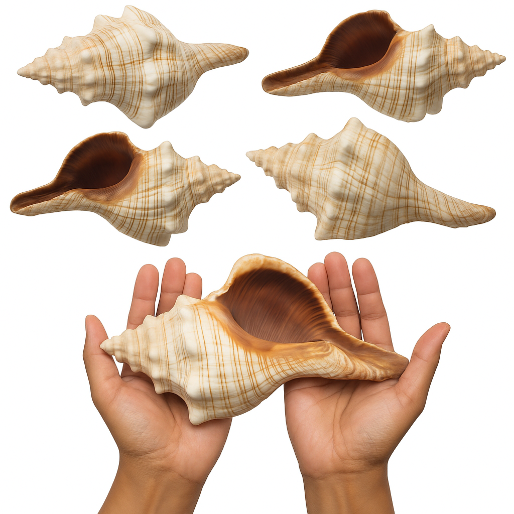 Fasciolaria | Trapezium Horse Conch | 8 - 9 Inches | Large