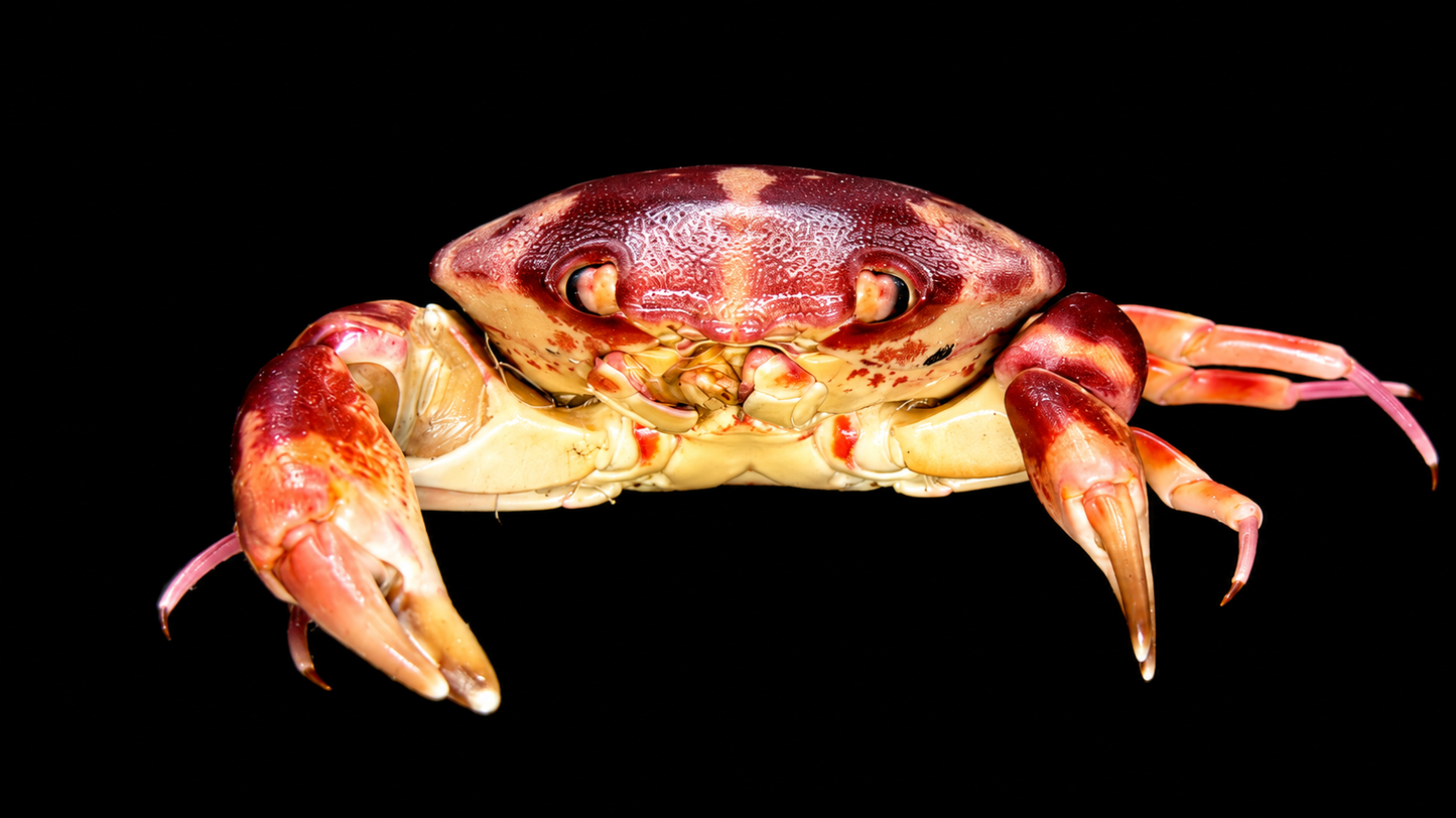 Floral Egg Crab (Atergatis floridus) | Preserved Crab Specimen | Real Green Egg Crab