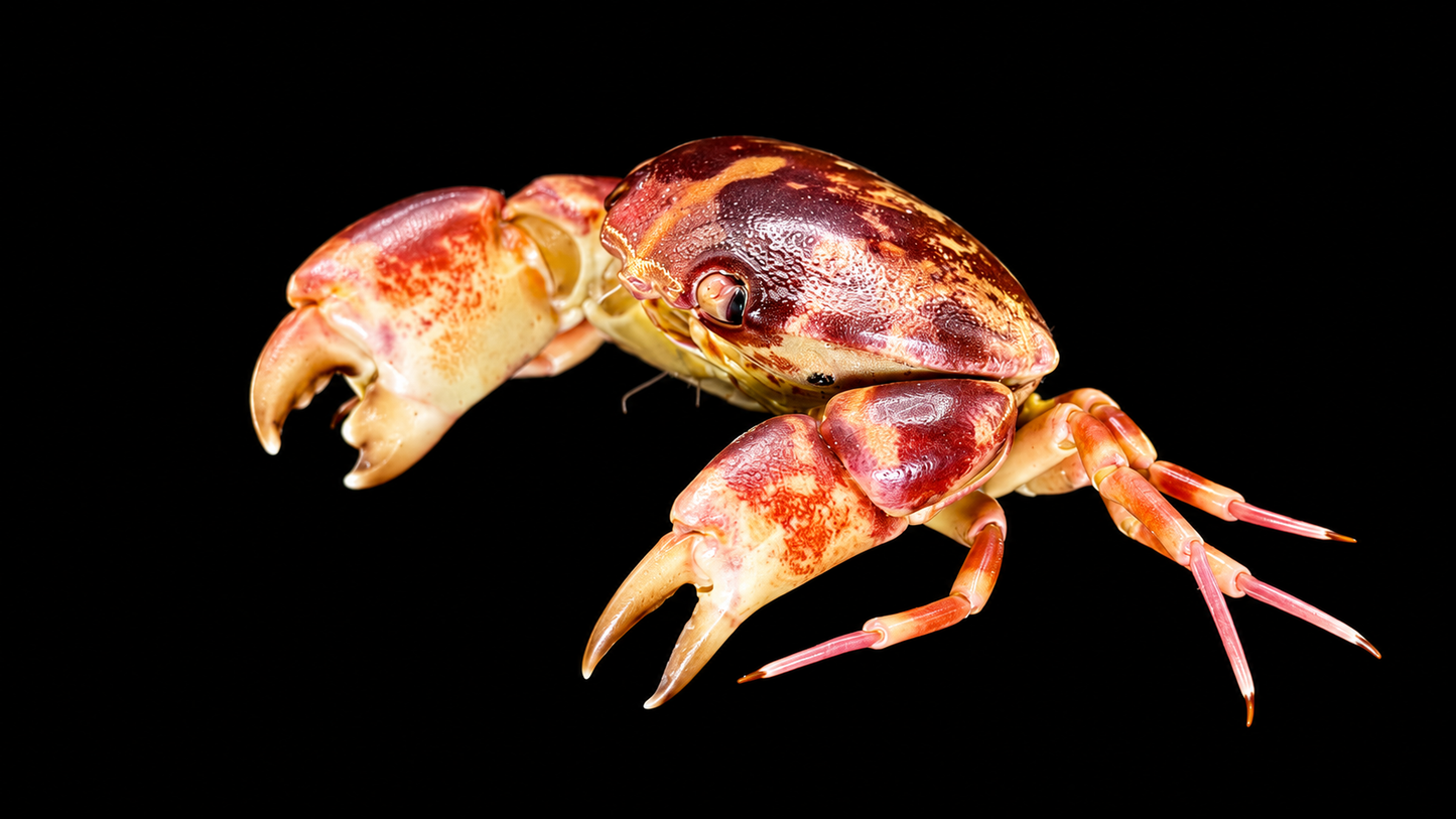 Floral Egg Crab (Atergatis floridus) | Preserved Crab Specimen | Real Green Egg Crab