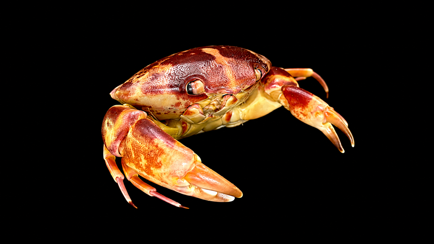 Floral Egg Crab (Atergatis floridus) | Preserved Crab Specimen | Real Green Egg Crab