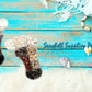 Seashell Bead Set in Baby Foot Shape Plastic Organizer