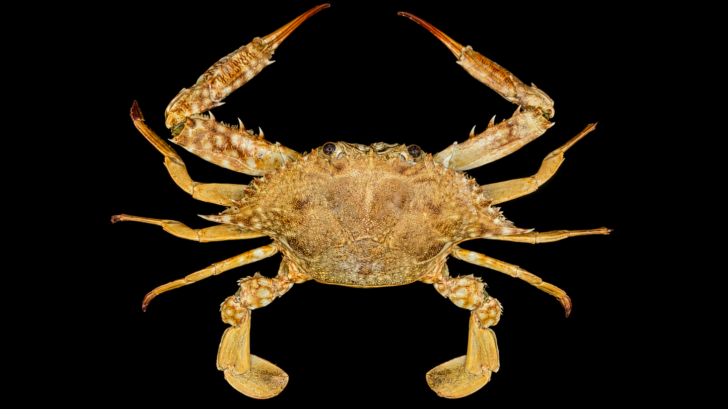 Haani Swimming Crab (Portunus haani) | Preserved Crab Specimen | Real Marine Crab