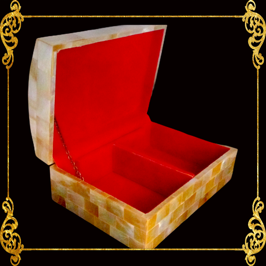 Jewelry Box | Mop Shell | Large | Curve Top