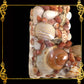 Seashell Mirror Frame | Assorted Broqn and White Shell