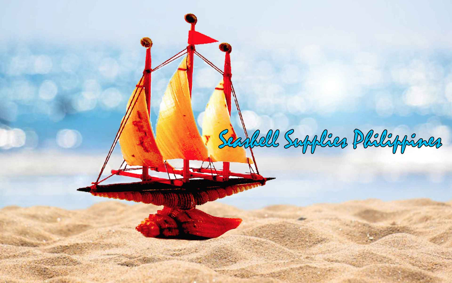 Seashell Boat Lamp | Made of Real Melo Shell