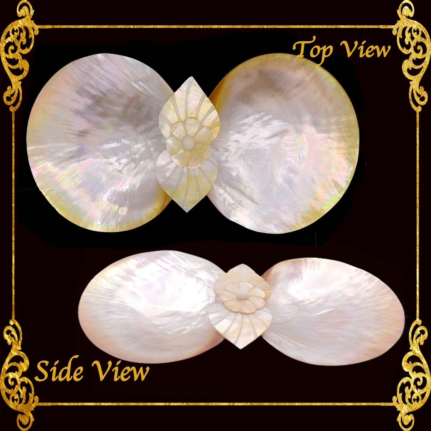 Mother of Pearl Flower Dish & Trinket Tray