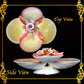 Codakia Tigerina Shell | Four-Shell Elevated Pinch Tray & Trinket Dish B