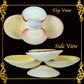 Codakia Tigerina Shell | Four-Shell Elevated Pinch Tray & Trinket Dish C