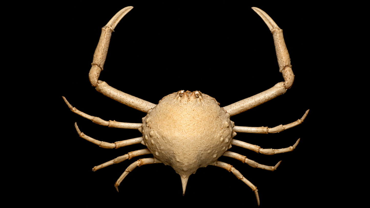 Pebble Crab Dome (Tanaoa pustulosus) | Preserved Crab Specimen | Real Pebble Crab