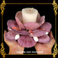 Seashell Candle Holder Made of Scallop Pecten Nobilis | Violet