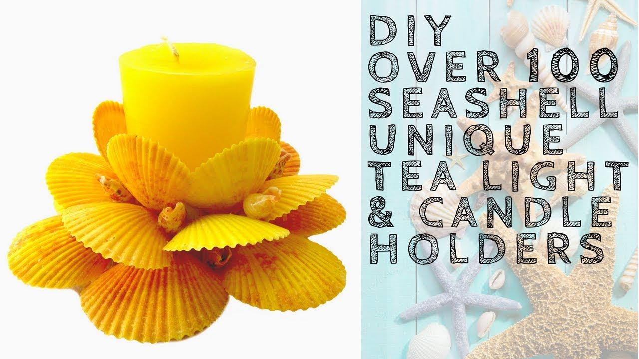 Load video: Seashell Tea Lights &amp; Candle Holders