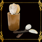 Spoon MOP Seashells with Wooden Kamagong Handle