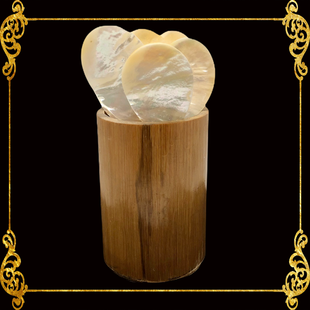 Spoon MOP Seashells with Wooden Kamagong Handle