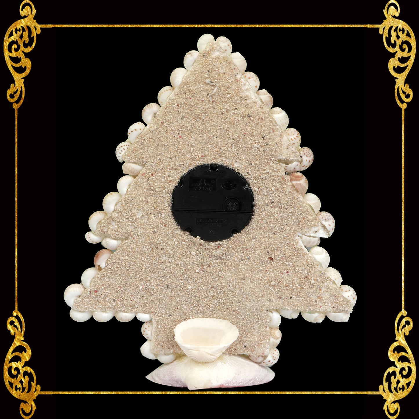 Seashell Table Top Clock | Christmast Tree | Assorted Shell