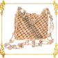 Handmade Cowrie Shell Crossbody Bag – Natural Seashell Shoulder Bag for Beach, Resort, and Summer Outfits