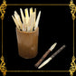 Pickle Picker Fork MOP Seashells with Kamagong Handle