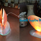 Desk Lamp | Made of Real White Polished Clam Kabibe Seashell