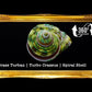Turbo Green | Spiral (Mr.Ty) | Crass Turban | Turbo Crassus | 2 - 2.5 Inches