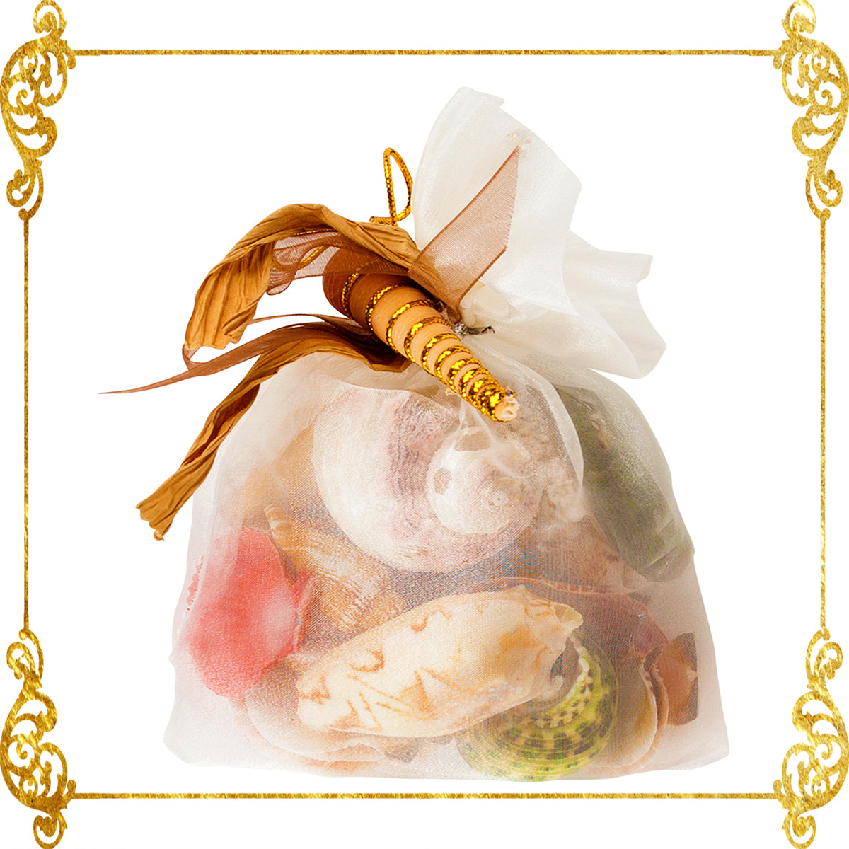 Mixed Sea Shell in Organza Bag | 250 Grams