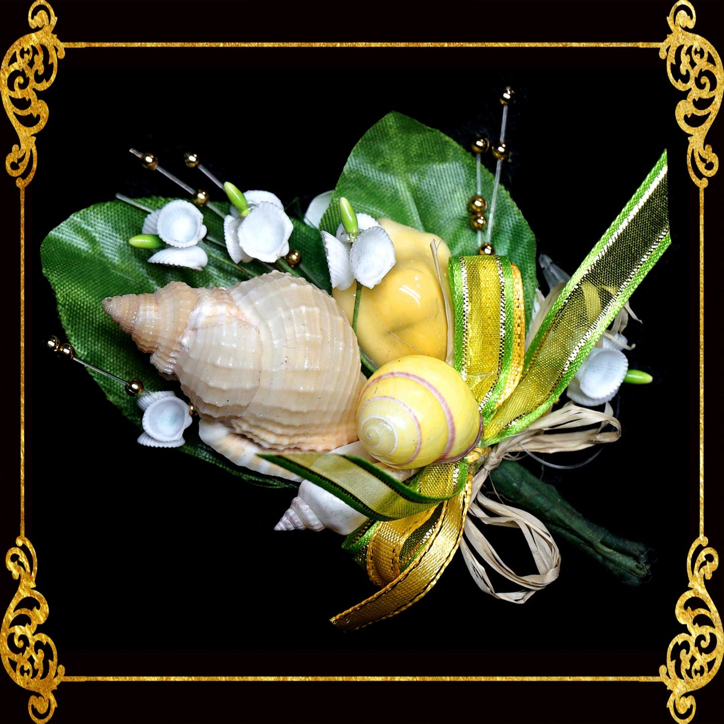 Seashell Flower 💐 Brooch Made Of Real Snail Shells 🐚