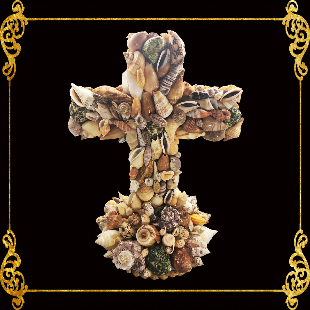 Seashell Crucifix