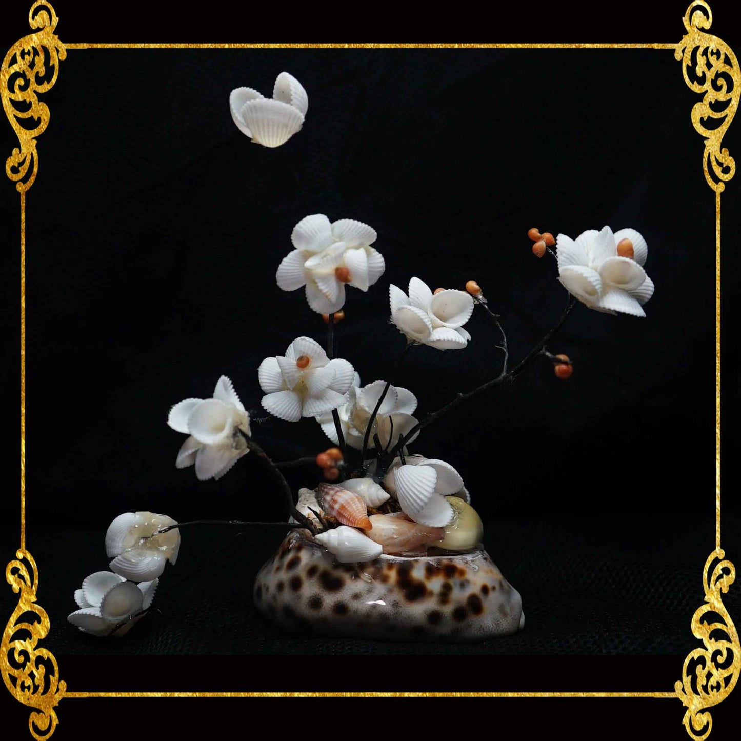 Seashell Flowers | Wedding Decoration | Bathroom Accent Ornament 4