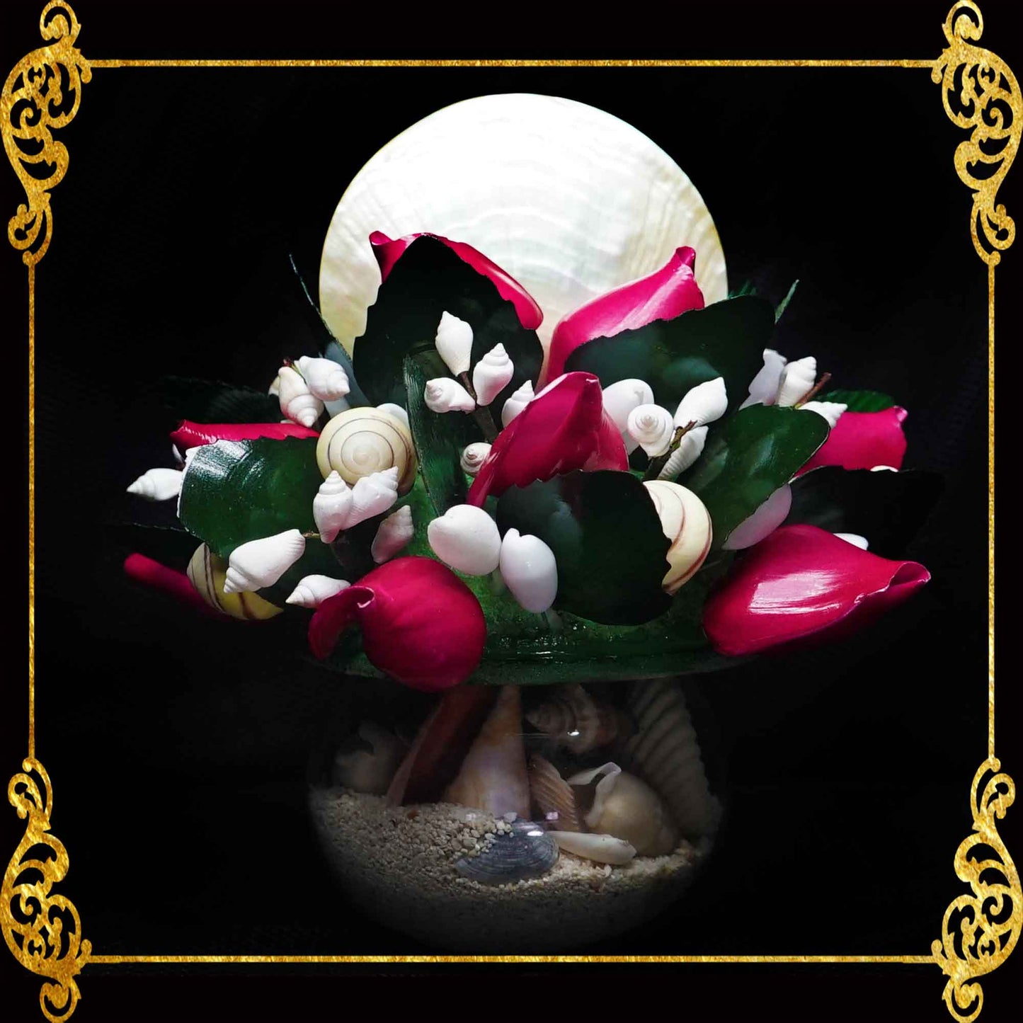Seashell Flowers | Wedding Decoration | Bathroom Accent Ornament 5
