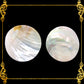 Pearl Clam | White Iridescent | Kabibe Round Polished | 2 Inches