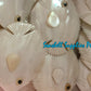 Pearl Clam | White Iridescent | Kabibe Fish Shape | 3 - 3.5 Inches