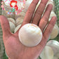 Pearl Clam | White Iridescent | Kabibe Round Polished | 2 Inches